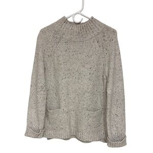 J. Jill Mock Neck Sweater Women’s Medium Cream